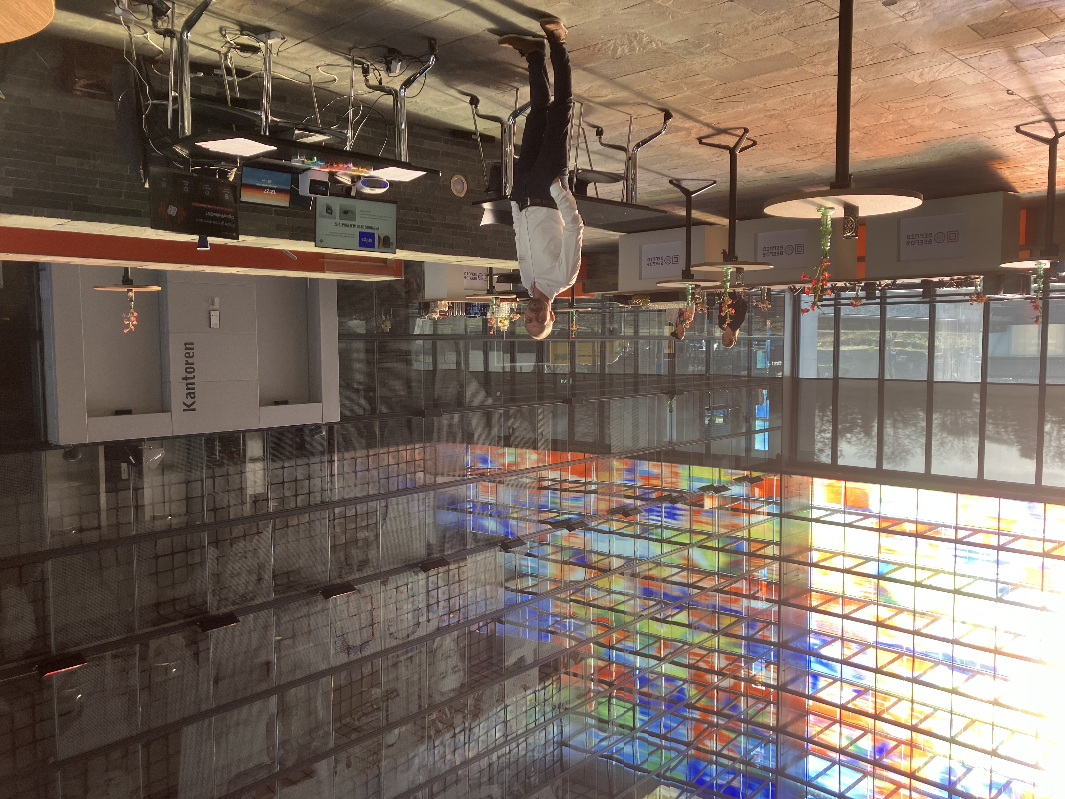 Peter at the infomarket stand