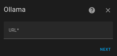 ollama setup in Home Assistant